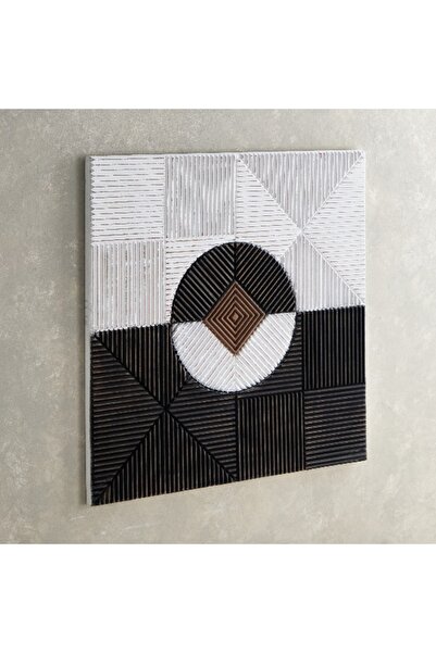 Home Box Rena MDF Carved Wall Art - 90x3x90 cm