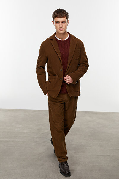 Mudo Velour Textured Blazer Jacket