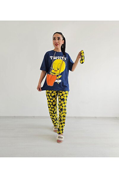 6 butik altı üstü butik Σετ Πιτζάμες Tweety με φαρδιά πόδια