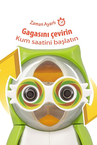 Flipper Owl Zaman Ayarlı Fırça Saklama Kabı