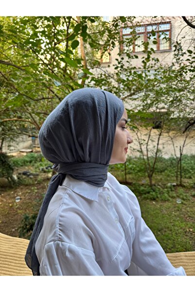 shalby Cotton Crash Shawl and Smoked Hijab