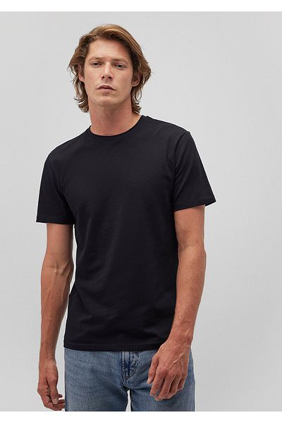 Mavi Schwarzes Stretch Basic T-Shirt - Taillierter Schnitt061747-900