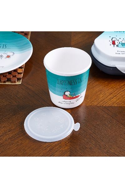 Home Box Happiness Printed Storage Jar - 850 ml