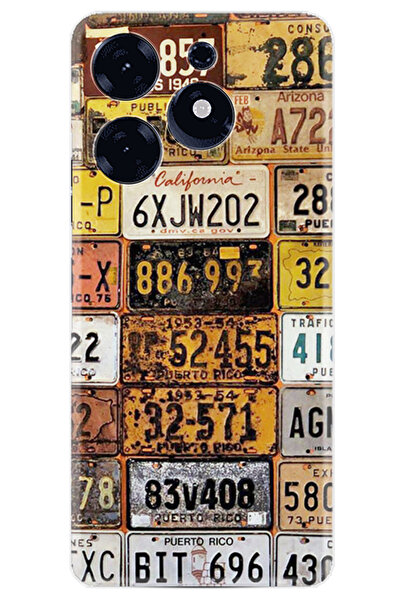 TECNO Spark 10 Pro Kılıf Boutique Baskılı Resimli Yeni Plakalar Pcode -099