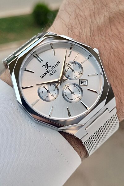 Daniel Klein Gümüş Renk Ayarlanabilir Kordonlu Erkek Kol Saati Dkgnct304