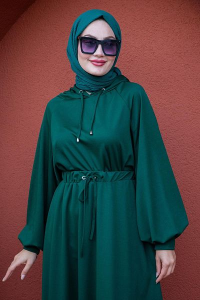 Tesettür Çarşım Zmrt Alâ Scuba Sports Set with Crepe Skirt