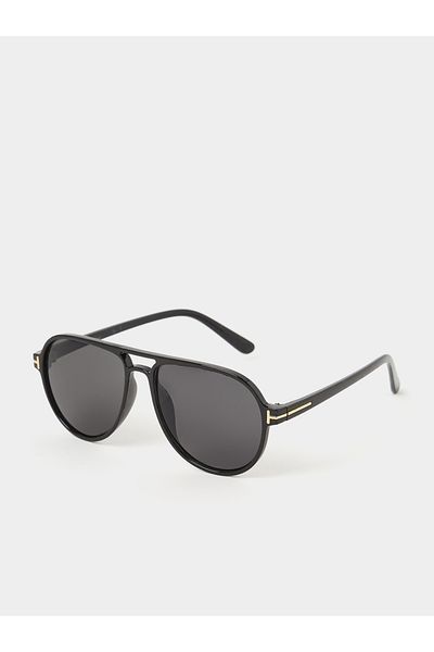 Styli Double Bridge Aviator Sunglasses