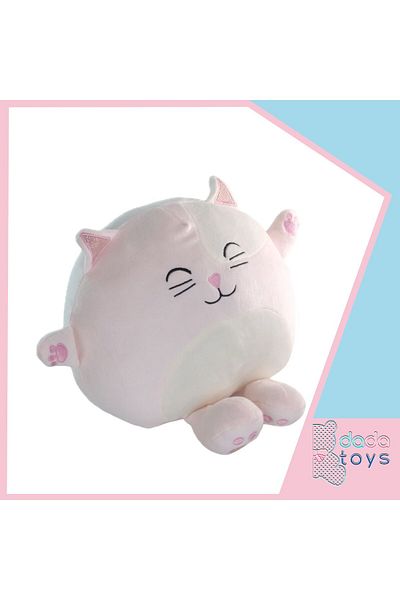 Dada Toys Cat Pillow Plush Sleeping Friend 35 cm Pink Hnzrn