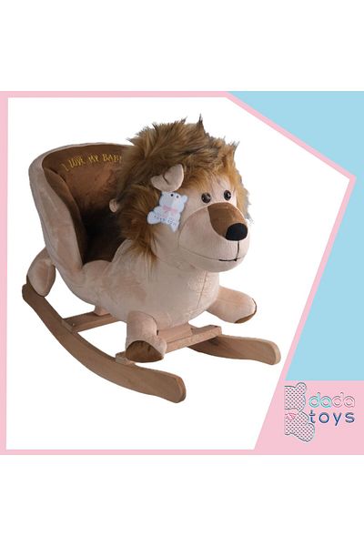 Dada Toys Sallanan Filled Lion Plush Rocker 60 cm Brown-Cream Hnzrn