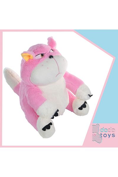 Dada Toys Angry Cat Patience Plush Sleeping Companion 40 cm Pink Hnzrn