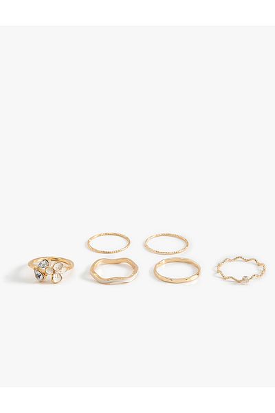 Koton Set of 6 Steel Mixed Rings