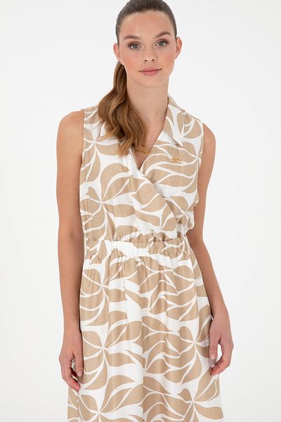 U.S. Polo Assn. Women's Khaki Woven Dress 50289476 -Vr027