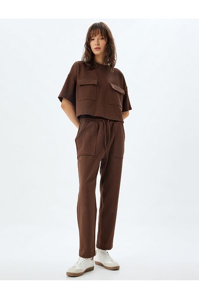 Koton Pantaloni de trening cu buzunare - Legat în talie