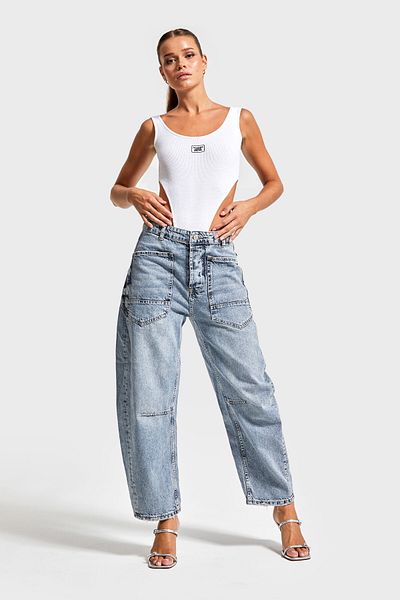 its basic Tint Colored Women's Midrise Carrot Fit Denim – 100% bavlna