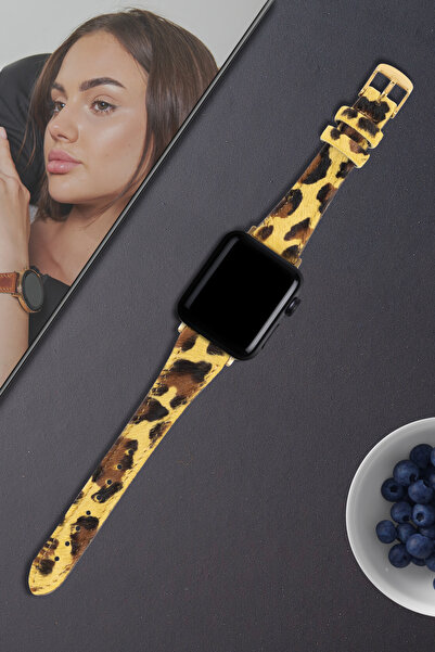 vagave Apple Watch Uyumlu 38mm 40 Mm 41 Mm 42 Mm 3 4 5 6 7 Se 8 9 10 Kadın Deri Kordon Saat Kayışı - Vadiva