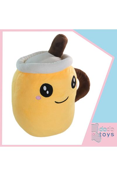 Dada Toys Coffee Cup Pillow Plush Sleeping Friend 30 cm Yellow Hnzrn