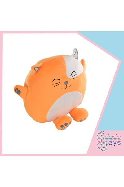 Dada Toys Cat Pillow Plush Sleeping Companion 35 cm Orange Hnzrn