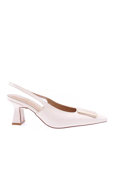 DGN 2006-22y Women's Blunt Toe Accessory Goblet Heeled Shoes