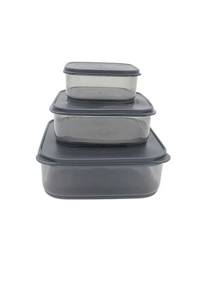 Rasanet 3-Piece Horizontal Smoked Color Storage Container Royaleks-VIV-OX258