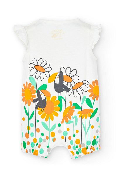 Boboli Girl Newborn Short Jumpsuit