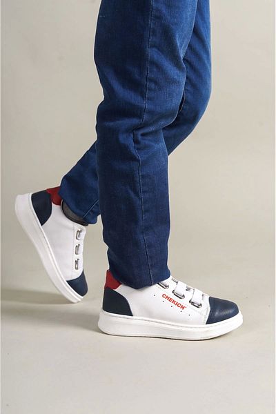 TB Terzi Bey 1007 Montana Children's Shoes Navy Blue-White-Red