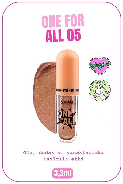 Callista One For All Eyes & Lips & Cheeks Işıltılı Likit Göz farı - 05 That A...