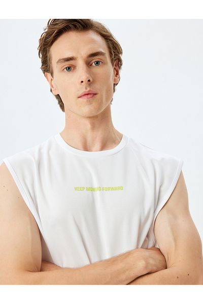 Koton Crew Neck Slogan Printed Sports Athlete