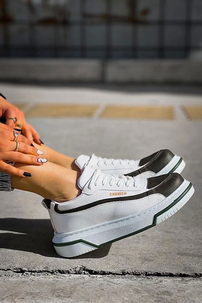 TB Terzi Bey TB241 CBT Signature Line Up Ανδρικά παπούτσια KHAKI/ΛΕΥΚΟ
