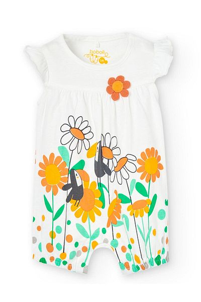 Boboli Girl Newborn Short Jumpsuit