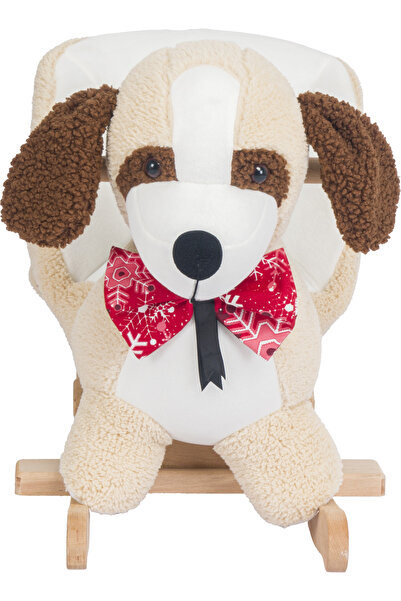 POLLY BABY Eğitici Peluş Sallanan At Ahşap Sallanan At ve KÖPEK