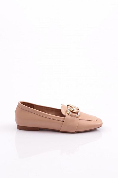 DGN Γυναικείο Loafer με γυμνή κρυστάλλινη πόρπη - 61152534