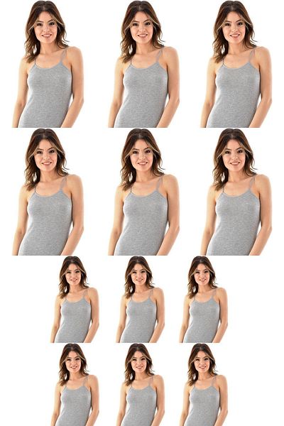 Belifanti Collection Gray Cotton Women's Athlete - Set of 12, Rope Strap