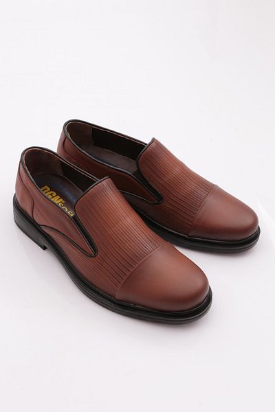 DGN Tan Leather Men's Comfort Shoes - 210712617