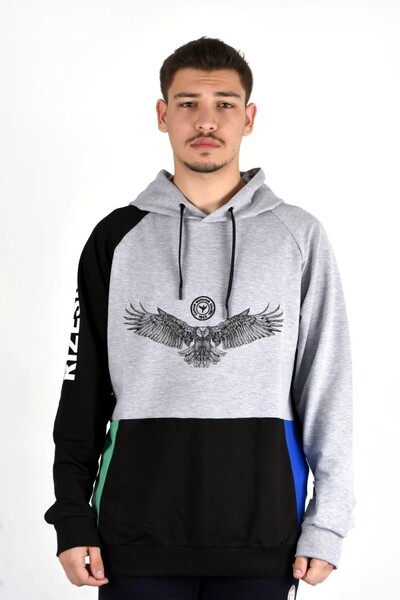 ATMACASM GRİ ATMACA BASKILI SWEATSHIRT