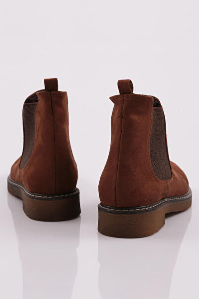 DGN Kadın Chelsea Bot 20k Taba Süet Hakiki Deri 9153335