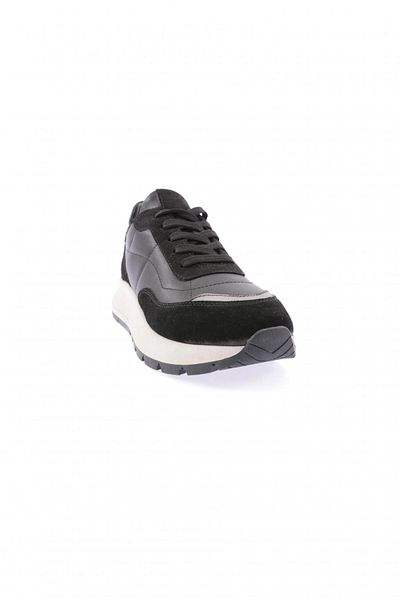 DGN Women's Thick Sole Sneakers Shoes Black 5712678