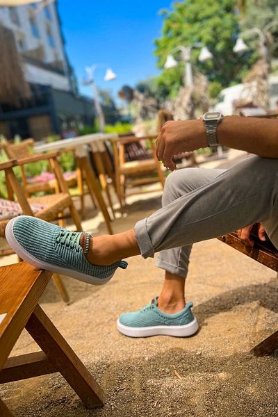 TB Terzi Bey Tb173 Kbt Velluto Men's Shoes Water Green