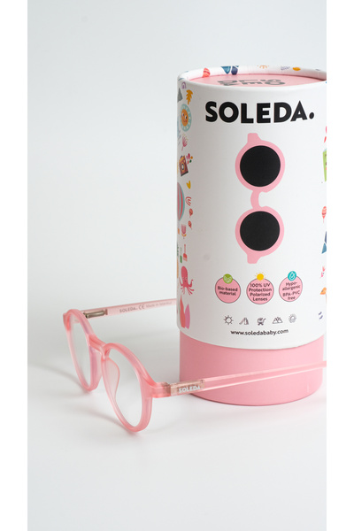 SOLEDA Candy Pink Screen Glasses for 3-6 Years Old Child