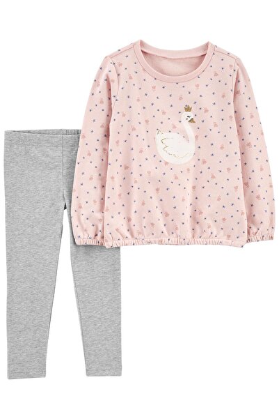 Carter's Küçük Kız Çocuk 2'li Alt Üst Set