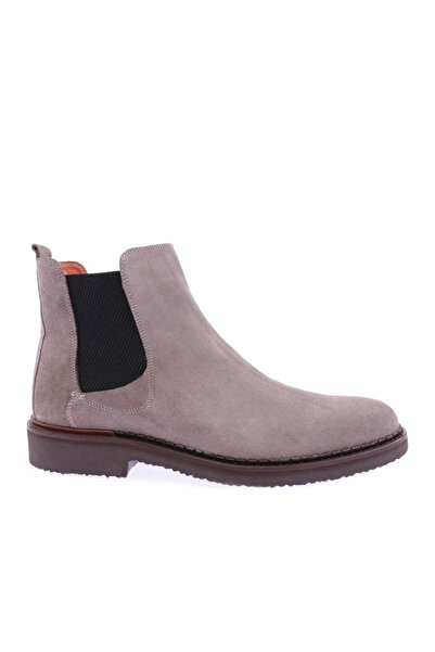 DGN Men's Chelse Boots Beige Suede Genuine Leather 27522995
