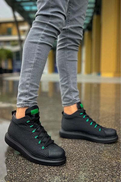 Chekich Ch111 Gst Milano Erkek Bot Sıyah / Yesıl