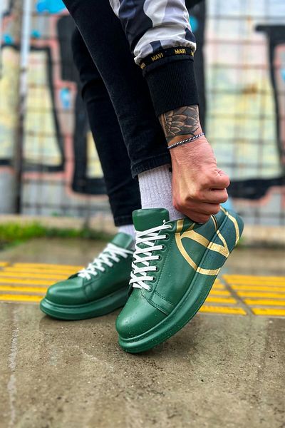 Chekich Ανδρικά παπούτσια Cbt Pittura 491 Model - Dark Green V