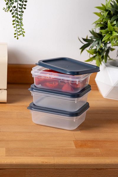 FH finehome Buzzy 3-Piece Refrigerator & Freezer Storage Container 500ml