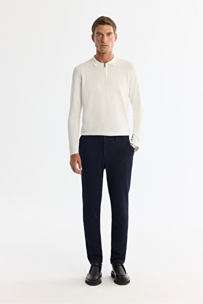 Avva Чоловічі сині штани з боковими кишенями, з ефектом бі-стретч, облягаючого крою A42Y3211