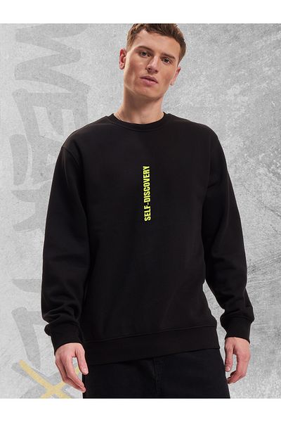 WEARTEX Unisex Oversize Sweatshirt - Crew Neck, Self-Discovery Printed Hoodie