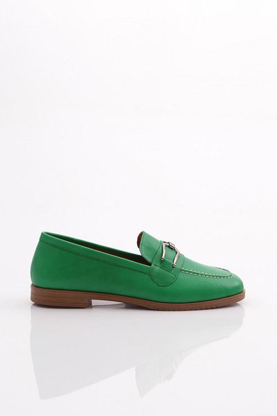 DGN Women's Iron Blunt Toe Ballerinas Grass Green 1932110