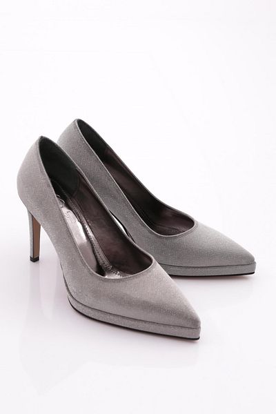 DGN Pantofi de seara cu toc de dama, argintiu platinat 21835910