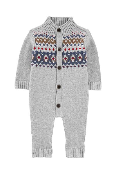 OshKosh Baby Boy Jumpsuit Gray