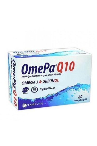 Tab İlaç Omepa Q10 Omega 3 Ubiquinol 60 - كبسولة طبية ناعمة