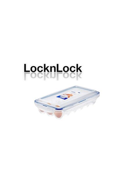 locknlock Lock & Lock Egg Dispenser – 12 Holder BPA-Free Storage with Snap-Lock Lids for Fresh Eggs